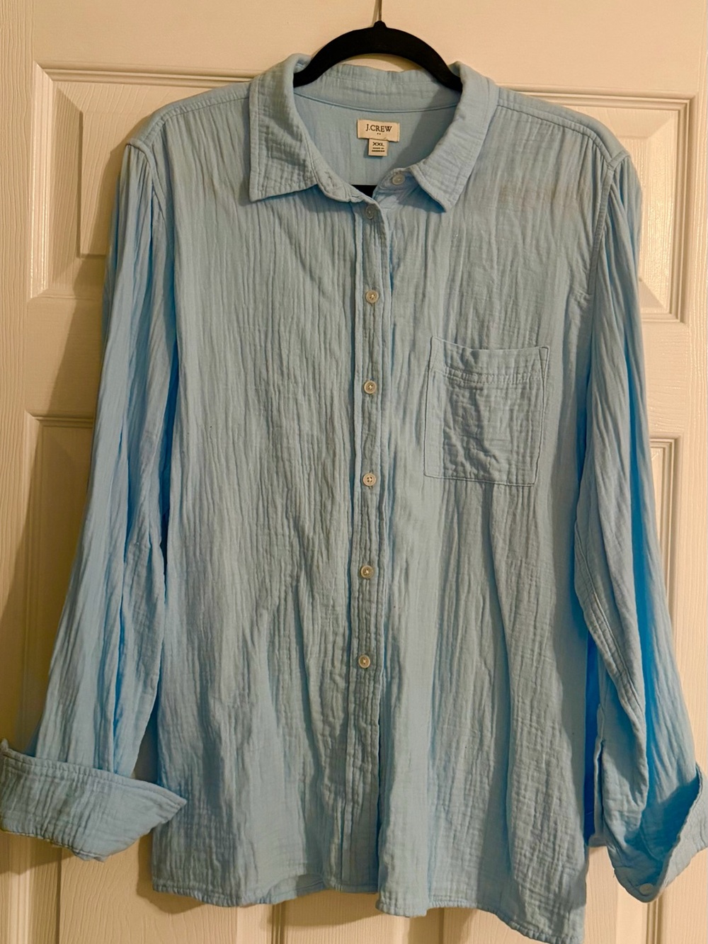 Baby blue button up
